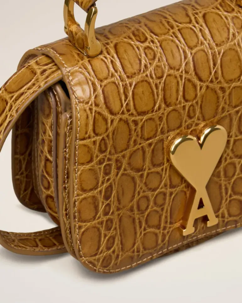 Ami Paris Nano Paris Paris Bag BRONZE Fashion