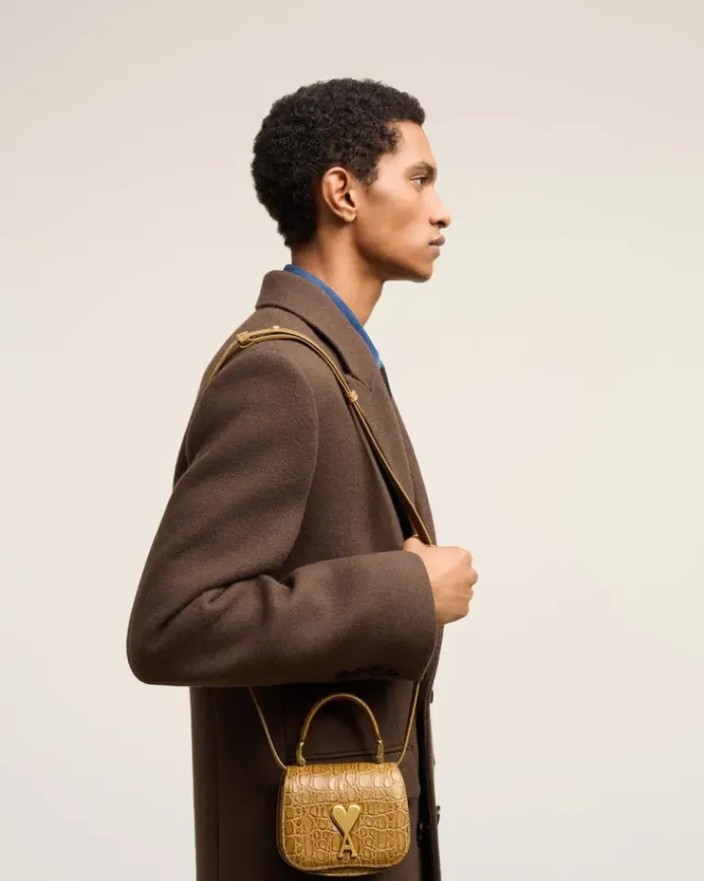 Ami Paris Nano Paris Paris Bag BRONZE Fashion