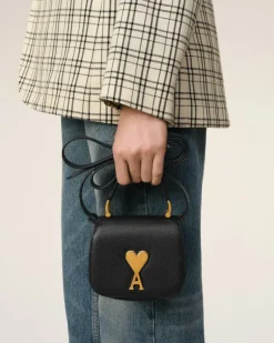 Ami Paris Nano Paris Paris Bag BLACK Clearance