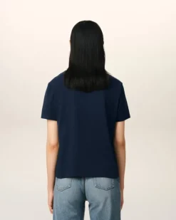 Ami Paris Navy Cotton Ami de Coeur T-Shirt NIGHT BLUE Fashion