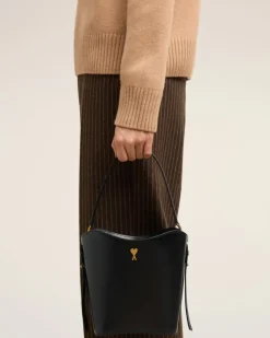 Ami Paris Paris Paris Bucket Bag BLACK Fashion