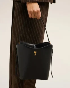 Ami Paris Paris Paris Bucket Bag BLACK Fashion