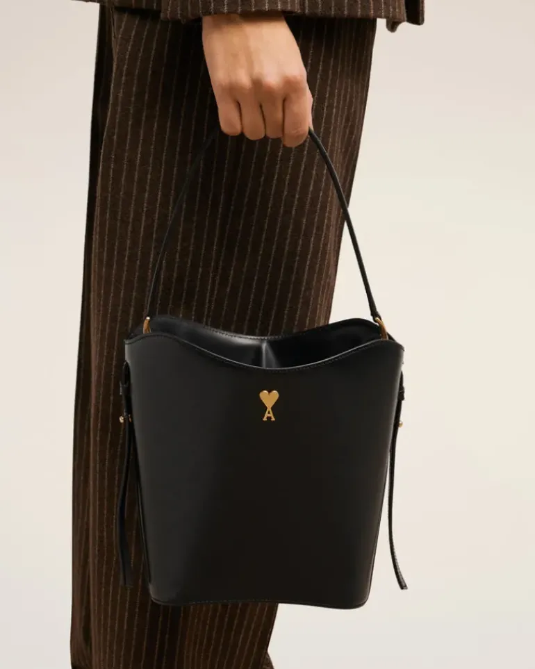Ami Paris Paris Paris Bucket Bag BLACK Fashion