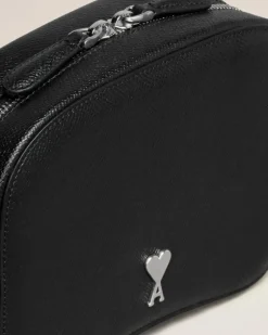 Ami Paris Paris Paris Camera Bag BLACK/VIBRATED SILVER Best Sale