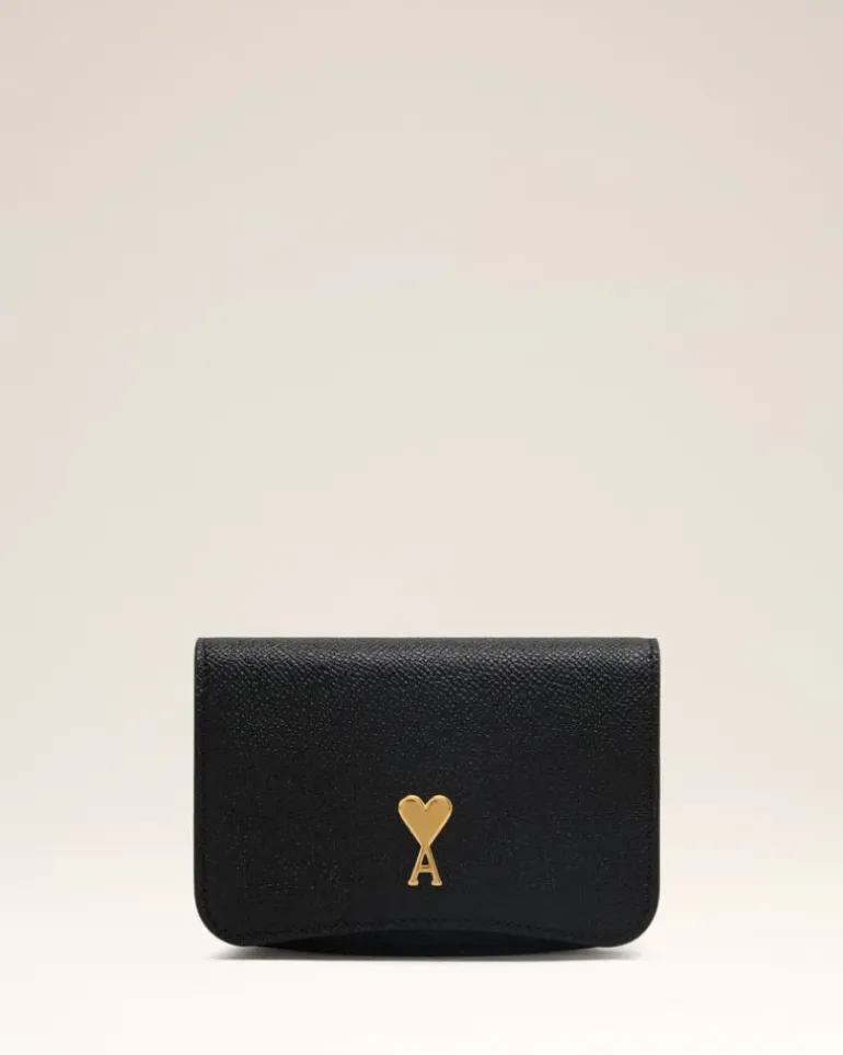 Ami Paris Paris Paris Strap Card Holder BLACK/VIBRATED BRASS Store