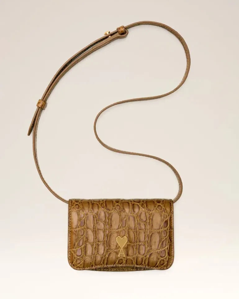 Ami Paris Paris Paris Strap Card Holder BRONZE Sale