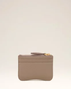 Ami Paris Paris Paris Zipped Card Holder LIGHT TAUPE Fashion
