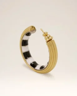 Ami Paris Piano Hoops Small Size GOLD Store