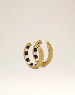 Ami Paris Piano Hoops Small Size GOLD Store