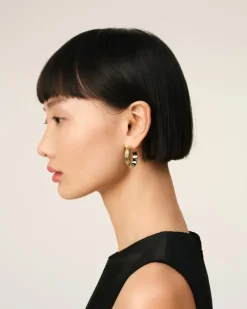 Ami Paris Piano Hoops Small Size GOLD Store
