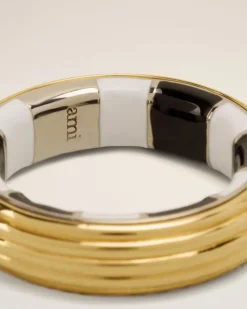Ami Paris Piano Ring Small Size GOLD New