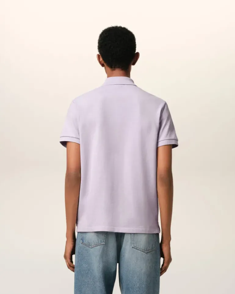 Ami Paris Purple Cotton Ami de Coeur Polo Shirt LILAC Cheap