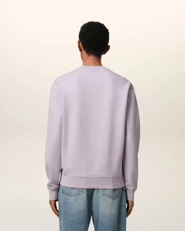 Ami Paris Purple Cotton Ami de Coeur Sweatshirt LILAC Flash Sale