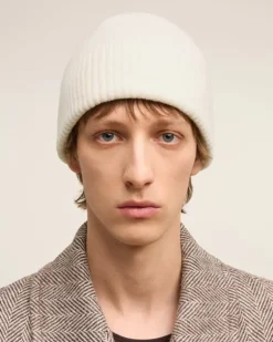Ami Paris Red Ami de Coeur Beanie OFF WHITE/ RED Discount