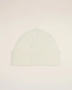Ami Paris Red Ami de Coeur Beanie OFF WHITE/ RED Discount