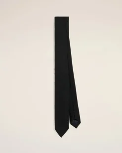 Ami Paris Silk Grenadine Tie BLACK Clearance