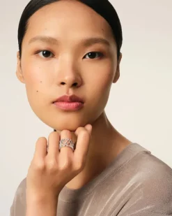 Ami Paris Brass Ami de Coeur Ring SILVER Outlet