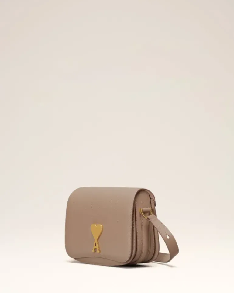 Ami Paris Small Paris Paris Bag LIGHT TAUPE Cheap
