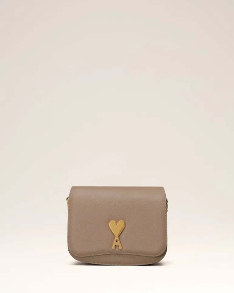 Ami Paris Small Paris Paris Bag LIGHT TAUPE Cheap