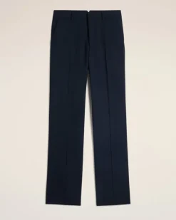 Ami Paris Straight Fit Trousers NAVY BLUE Outlet