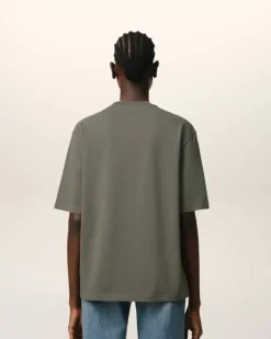 Ami Paris Taupe Cotton Tonal Ami de Coeur T-Shirt SMOKE GREY Best