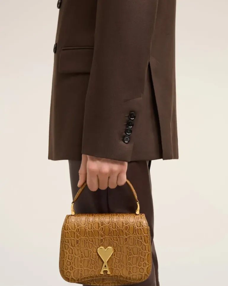 Ami Paris Top Handle Paris Paris Bag BRONZE Outlet