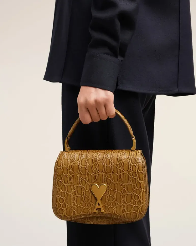 Ami Paris Top Handle Paris Paris Bag BRONZE Outlet