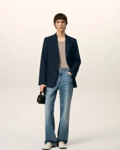 Ami Paris Two Buttons Jacket NAVY BLUE Best Sale