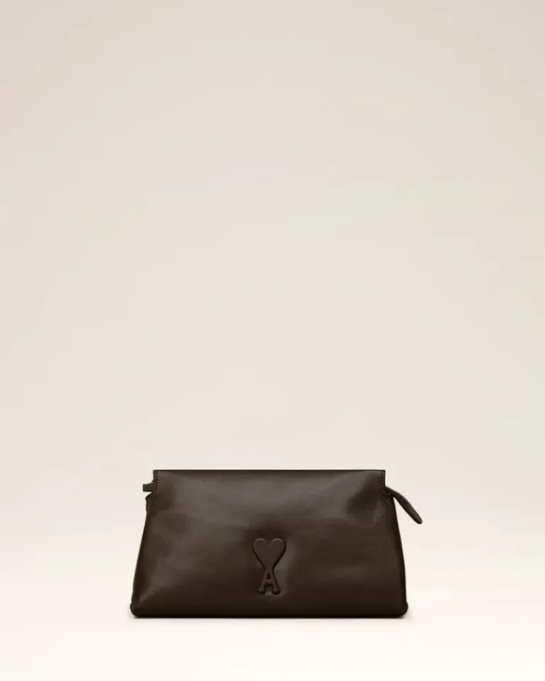 Ami Paris Voulez-Vous Pouch DARK COFFEE Online