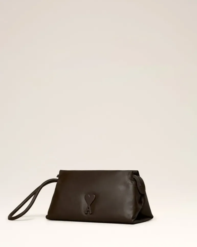 Ami Paris Voulez-Vous Pouch DARK COFFEE Online