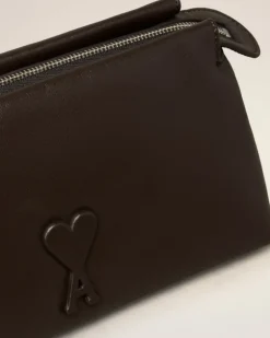 Ami Paris Voulez-Vous Pouch DARK COFFEE Online