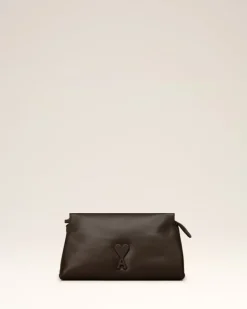 Ami Paris Voulez-Vous Pouch DARK COFFEE Online