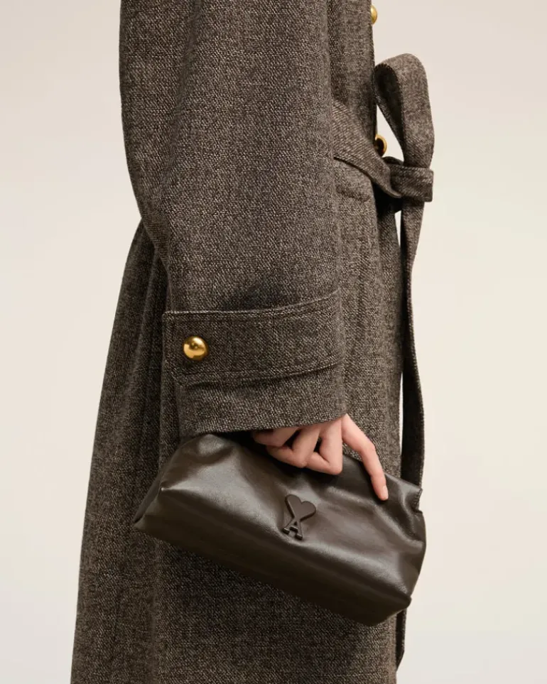 Ami Paris Voulez-Vous Pouch DARK COFFEE Online