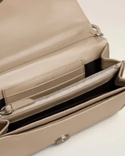 Ami Paris Voulez-Vous Wallet Strap LIGHT BEIGE Shop