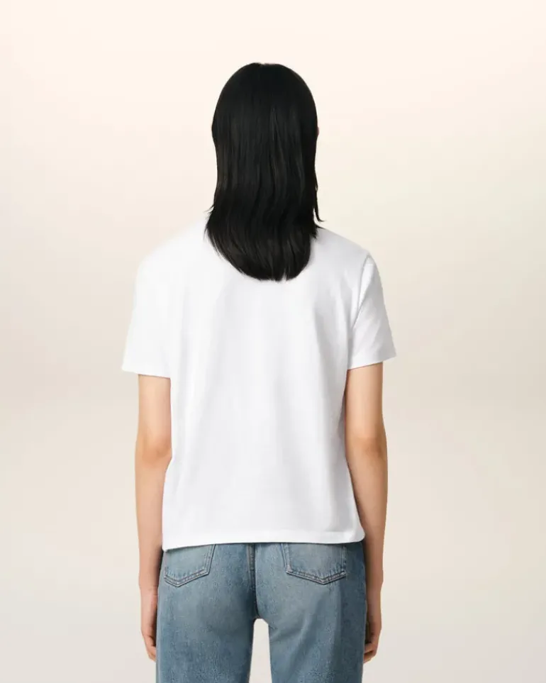 Ami Paris Cotton Ami de Coeur T-Shirt WHITE Flash Sale