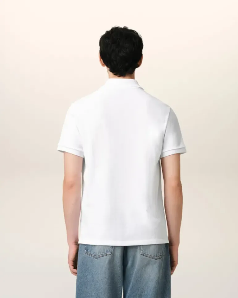 Ami Paris Cotton Ami de Coeur Polo Shirt WHITE Online