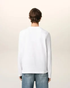 Ami Paris Cotton Ami de Coeur Long Sleeves T-Shirt WHITE Store