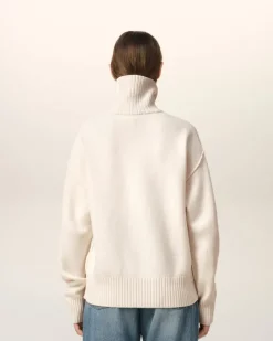 Ami Paris White Wool Ami de Coeur Sweater OFF WHITE/ RED Cheap