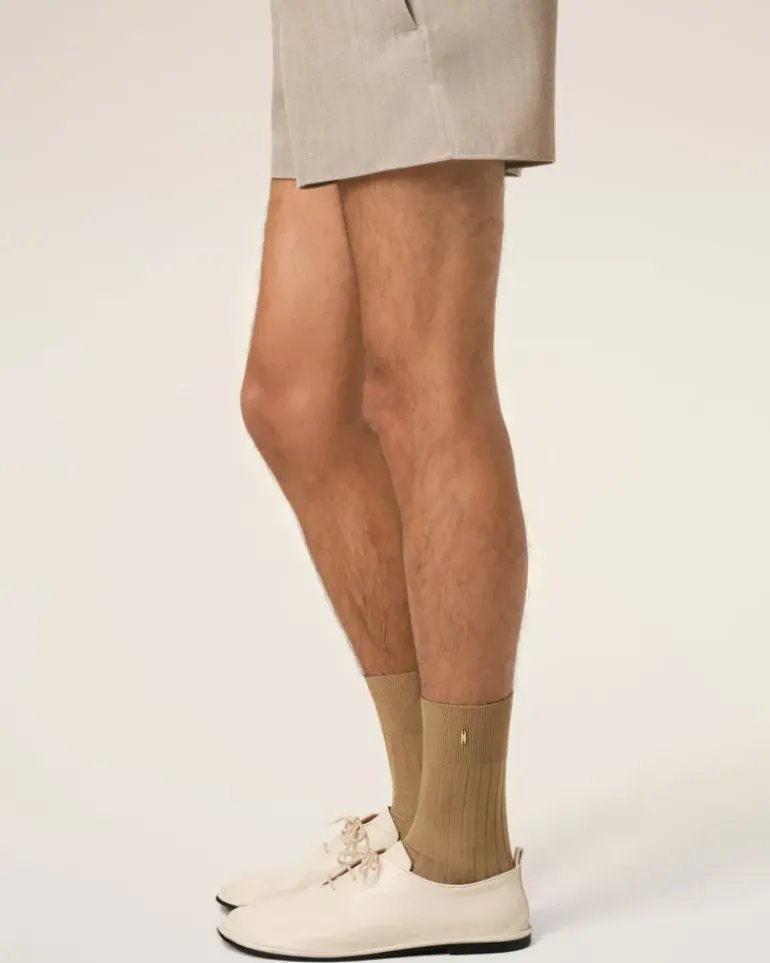 Ami Paris Yellow Cotton Ami de Coeur Plate Socks HAVANA//GOLD Hot
