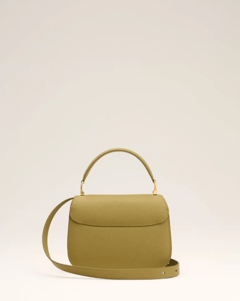Ami Paris Yellow Leather Top Handle Paris Paris Bag HAVANA/VIBRATED BRASS Store