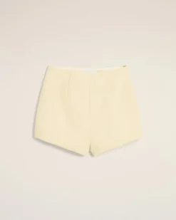 Ami Paris Yellow Wool High Waist Mini Short BUTTER Online