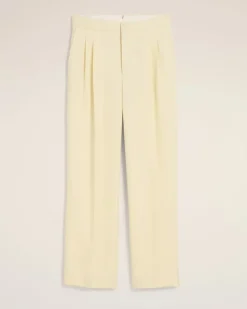 Ami Paris Yellow Wool Large Fit Trousers BUTTER Cheap